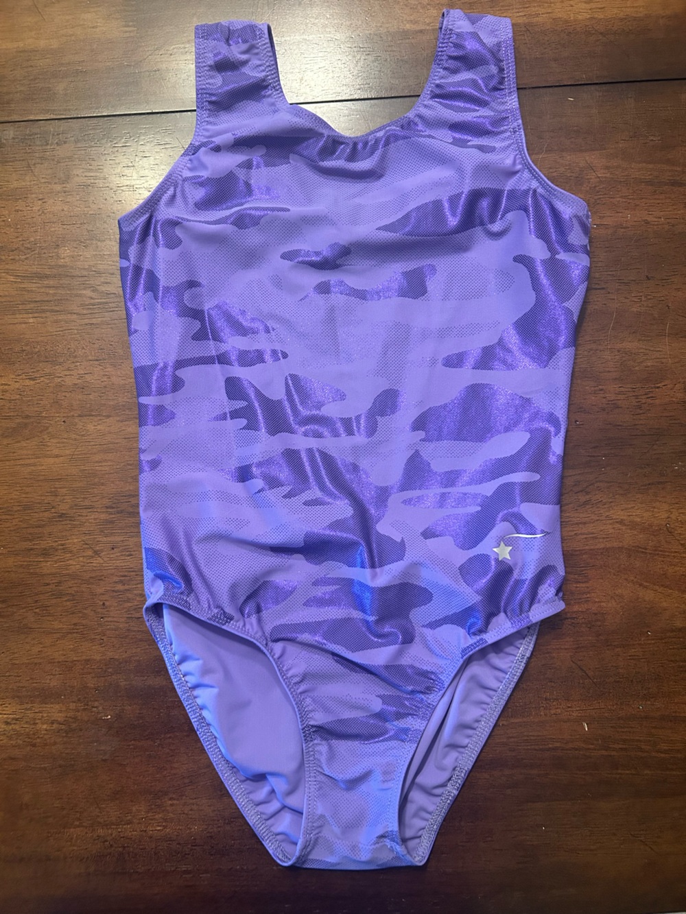 Destira Purple Camo Gymnastics Leotard